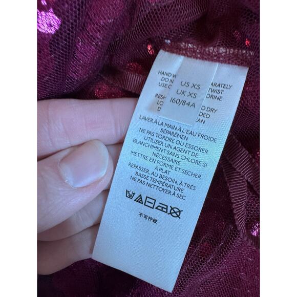 Anthropologie Women's Maeve Sequined Tie-Strap Tank Pink XS - Picture 12 of 16